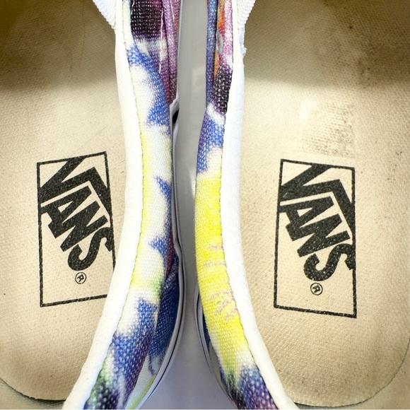 VANS Women’s Classic Slip On Washed Tie Dye Canvas Shoes Sneakers Size 7.5 - Picture 10 of 11